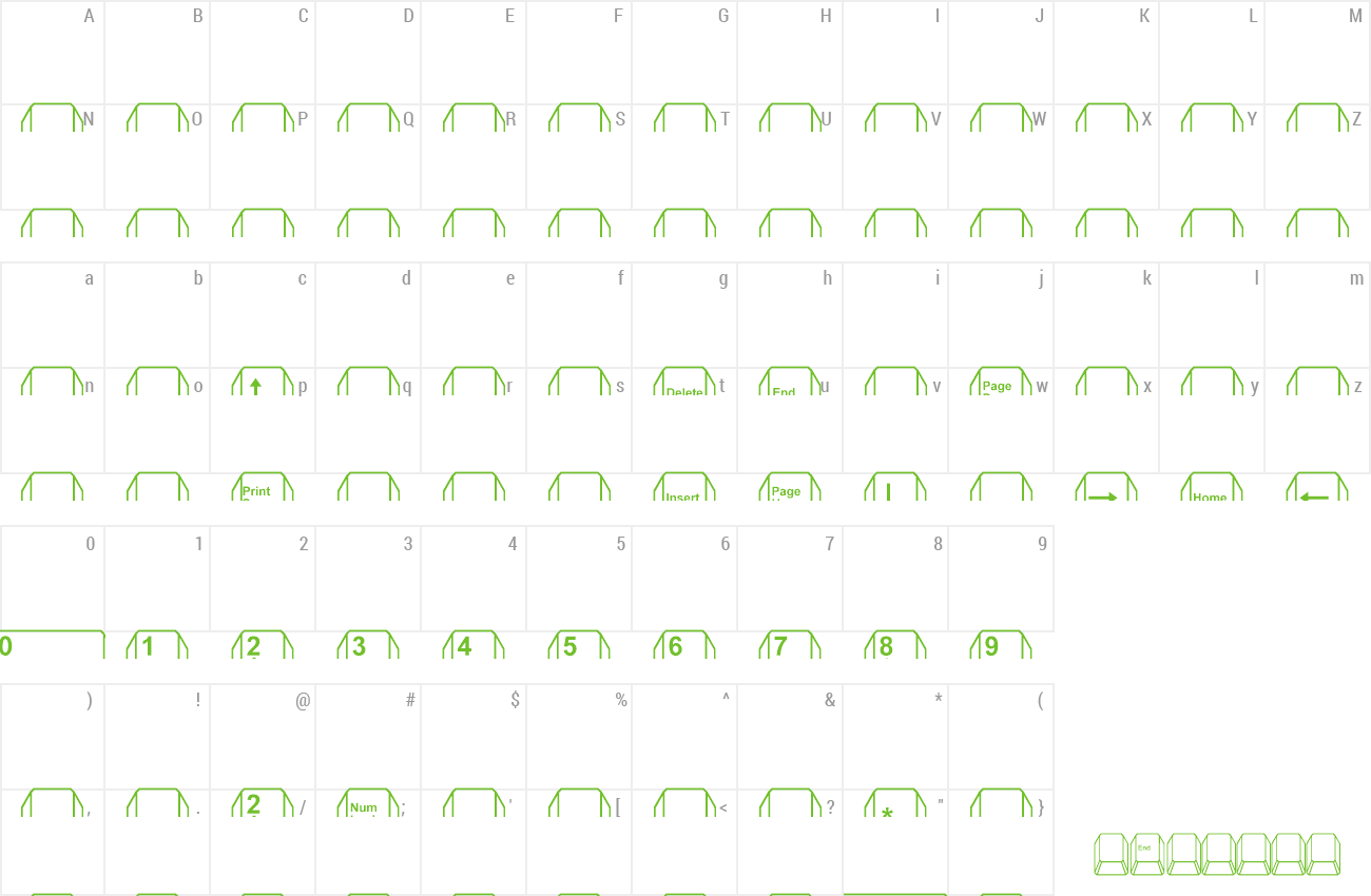 Font Key Extended preview