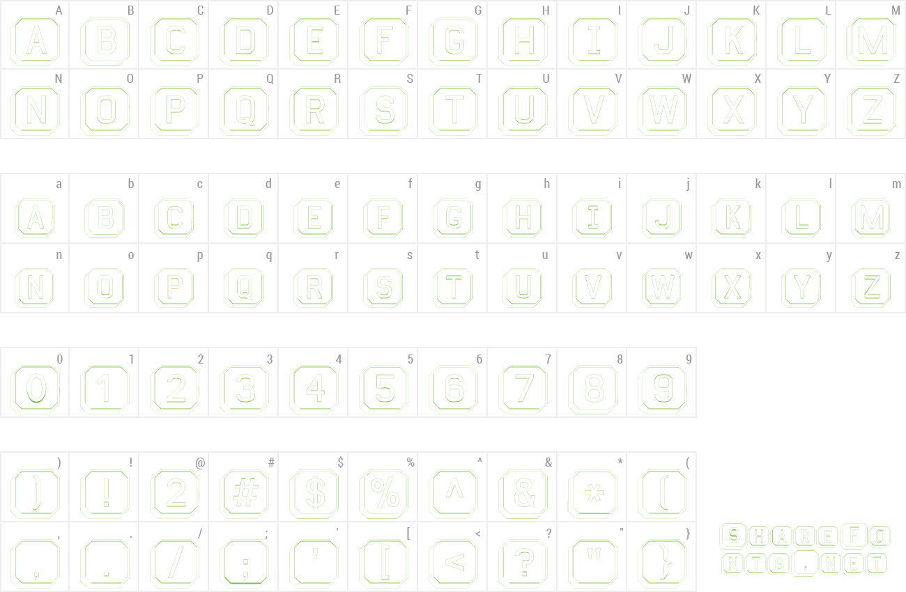 Font KeyboardOutline preview