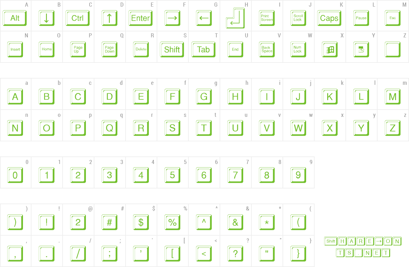 Font KeyPads preview