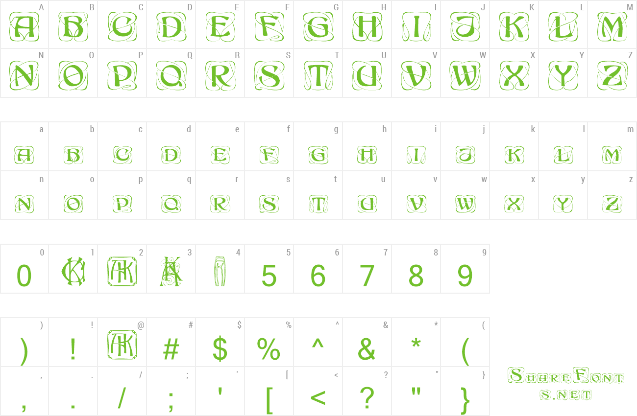 Font Khachaturian preview