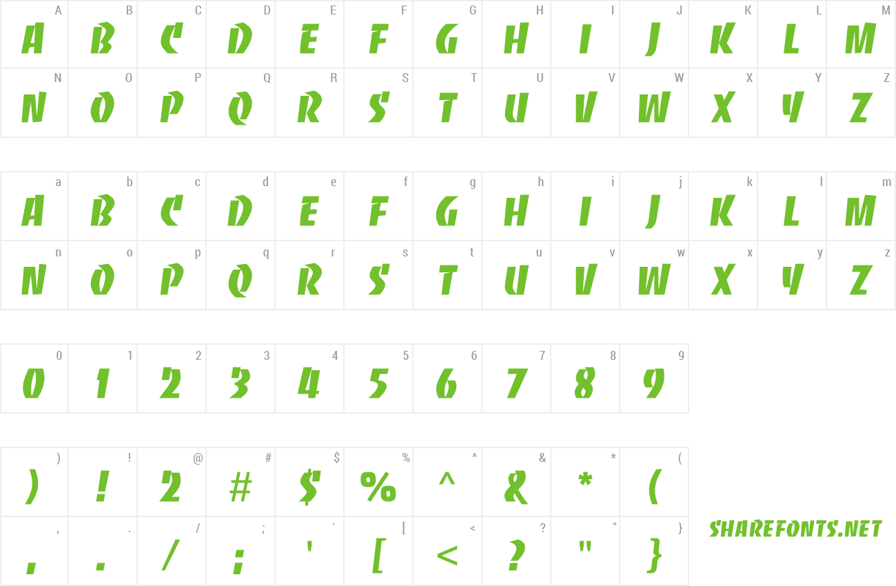 Font Kick Start SSi preview