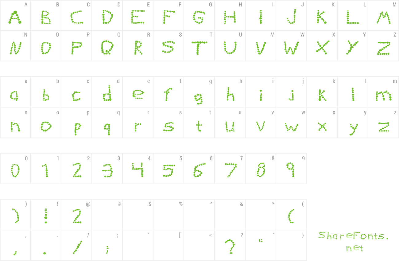 Font KiddieGrinder preview