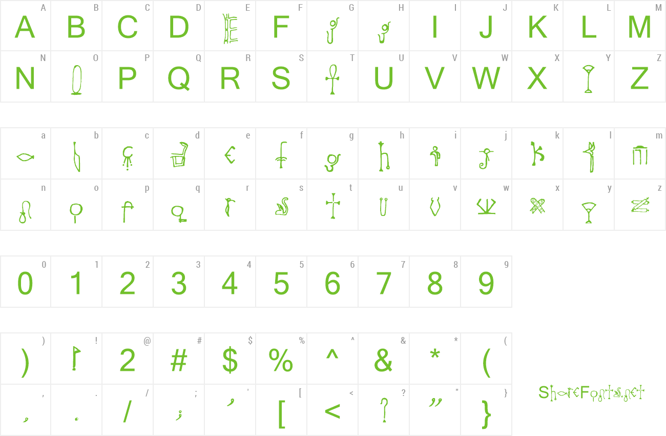 Font Throne Of Egypt preview