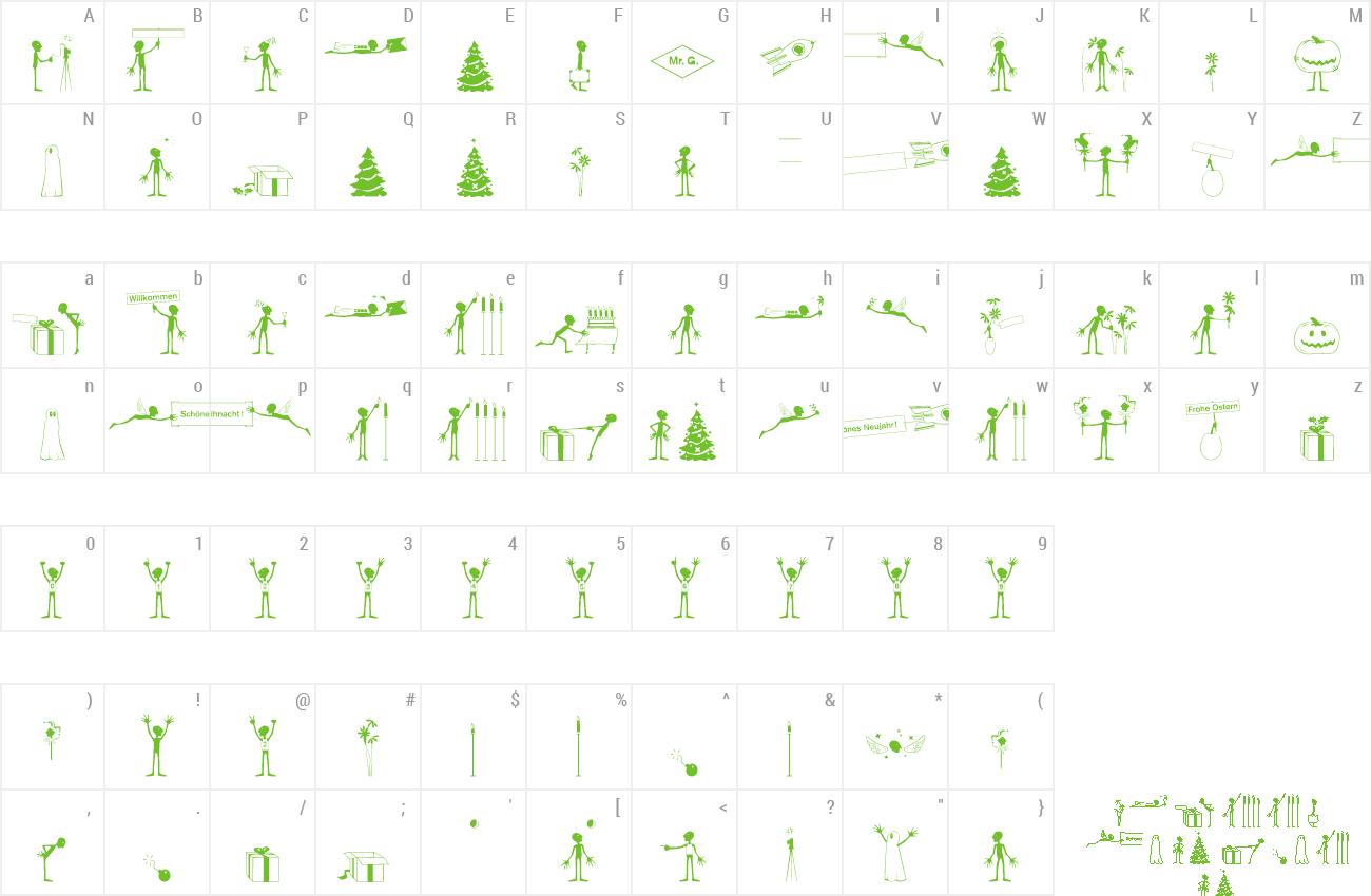 Font LTFesttagsfont preview