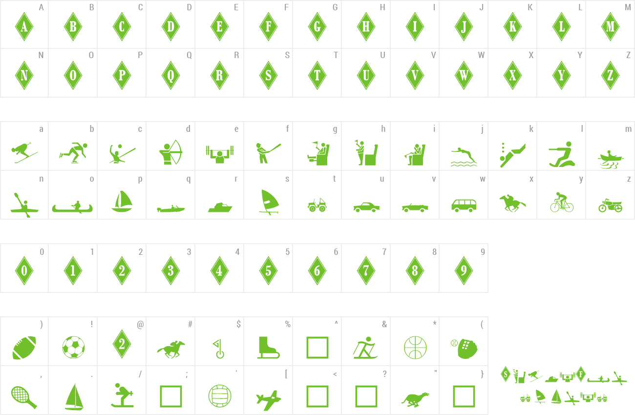 Font Monotype Sorts 2 preview