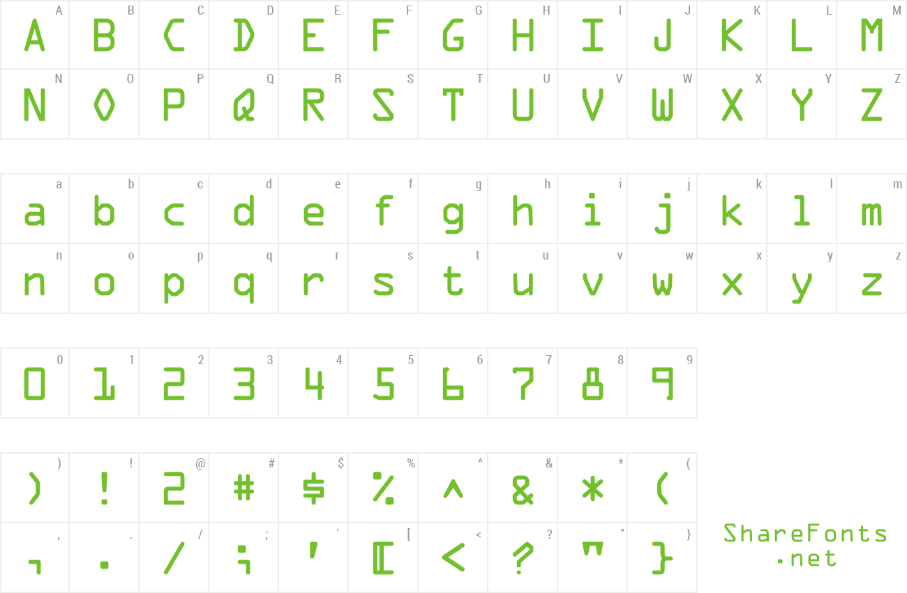Download Free Font OcrA