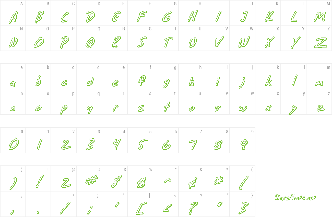 Font SF Grunge Sans Shadow preview