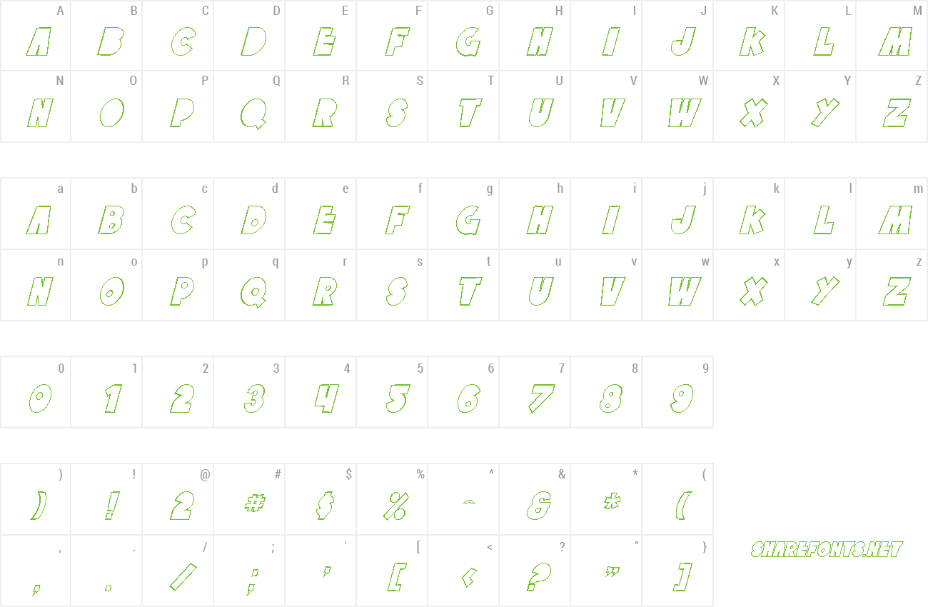 Font SF Tattle Tales Shadow preview