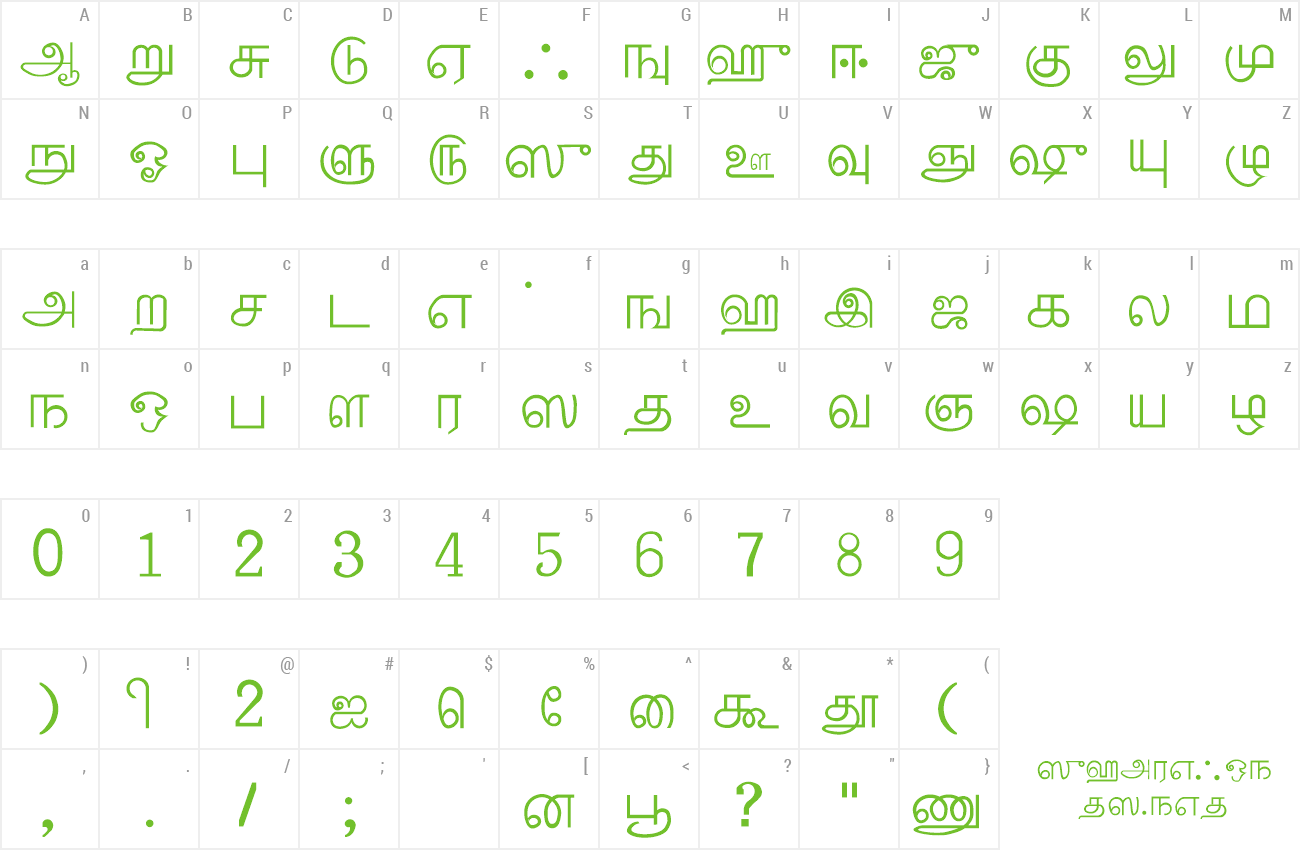 tamil fonts