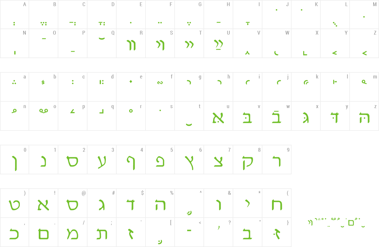 Hebrew Cursive Font For Mac