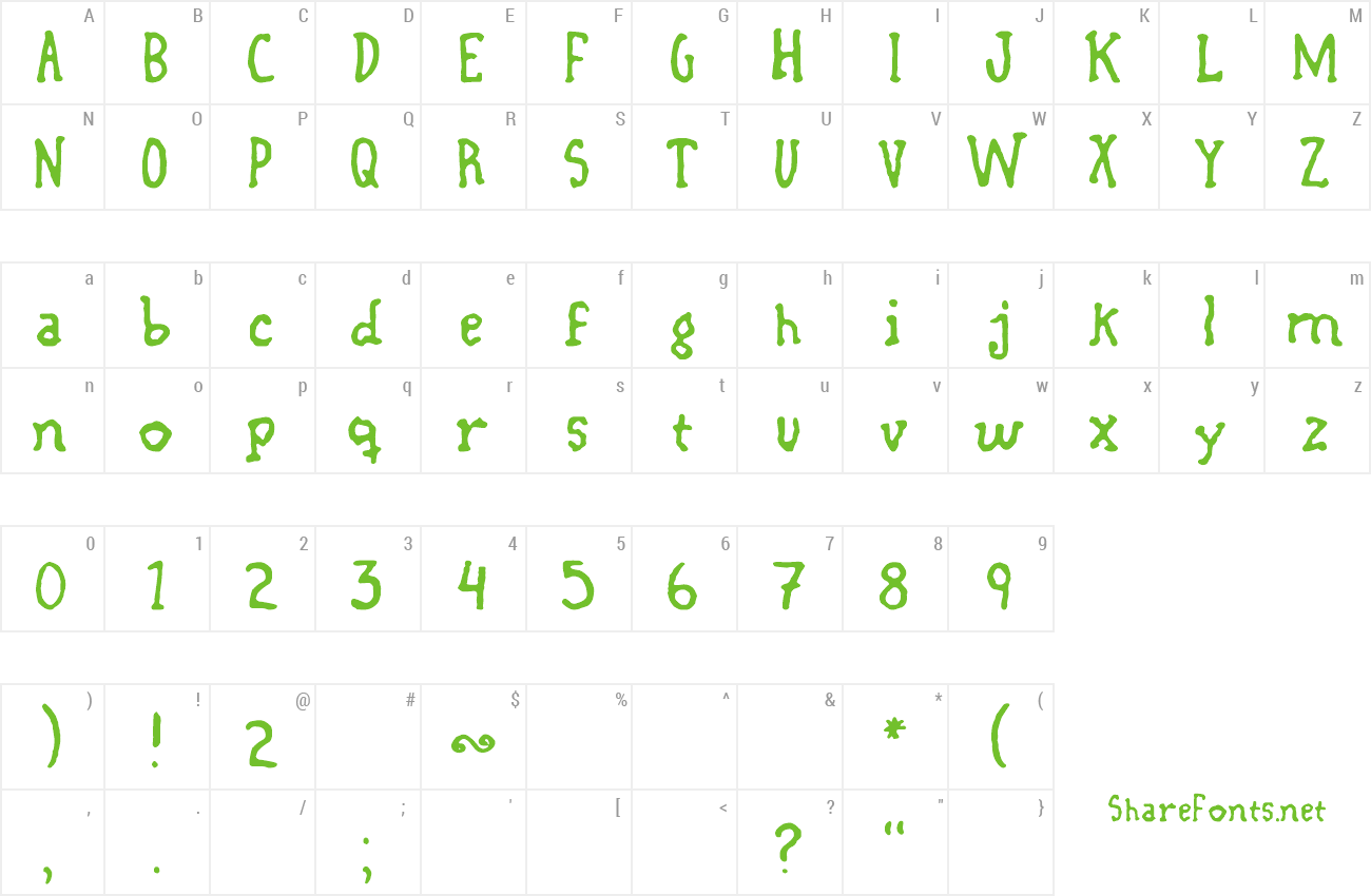 Font linierstype preview