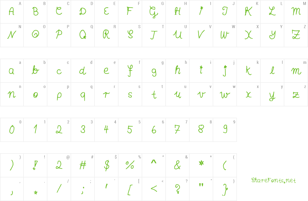 Font Annas Handschrift preview