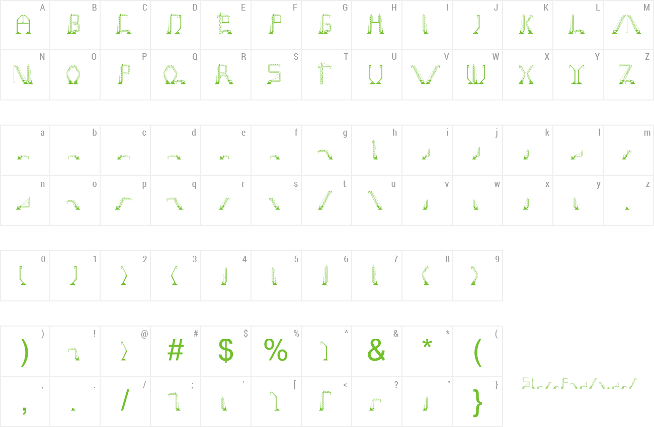Font cranestruct preview