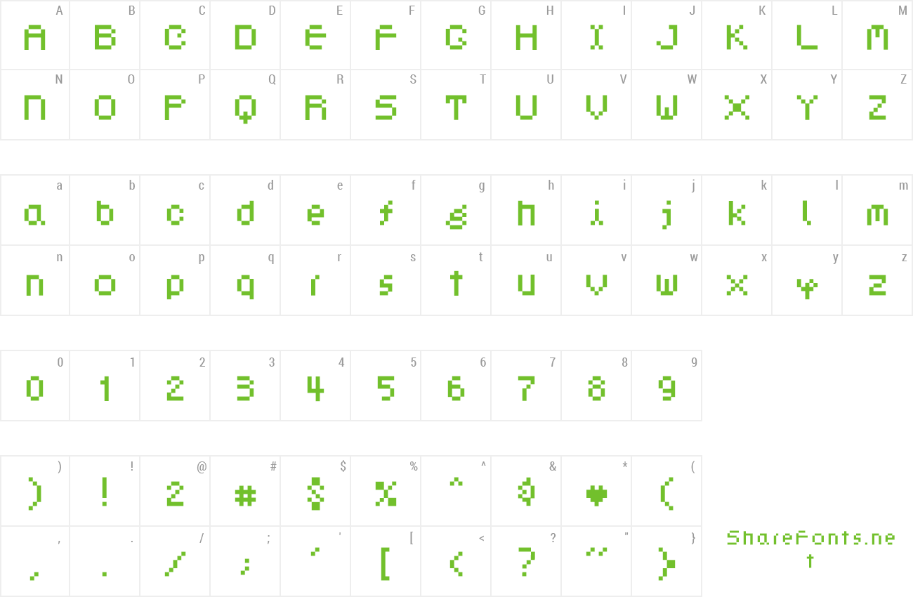 Font Dotphoria preview