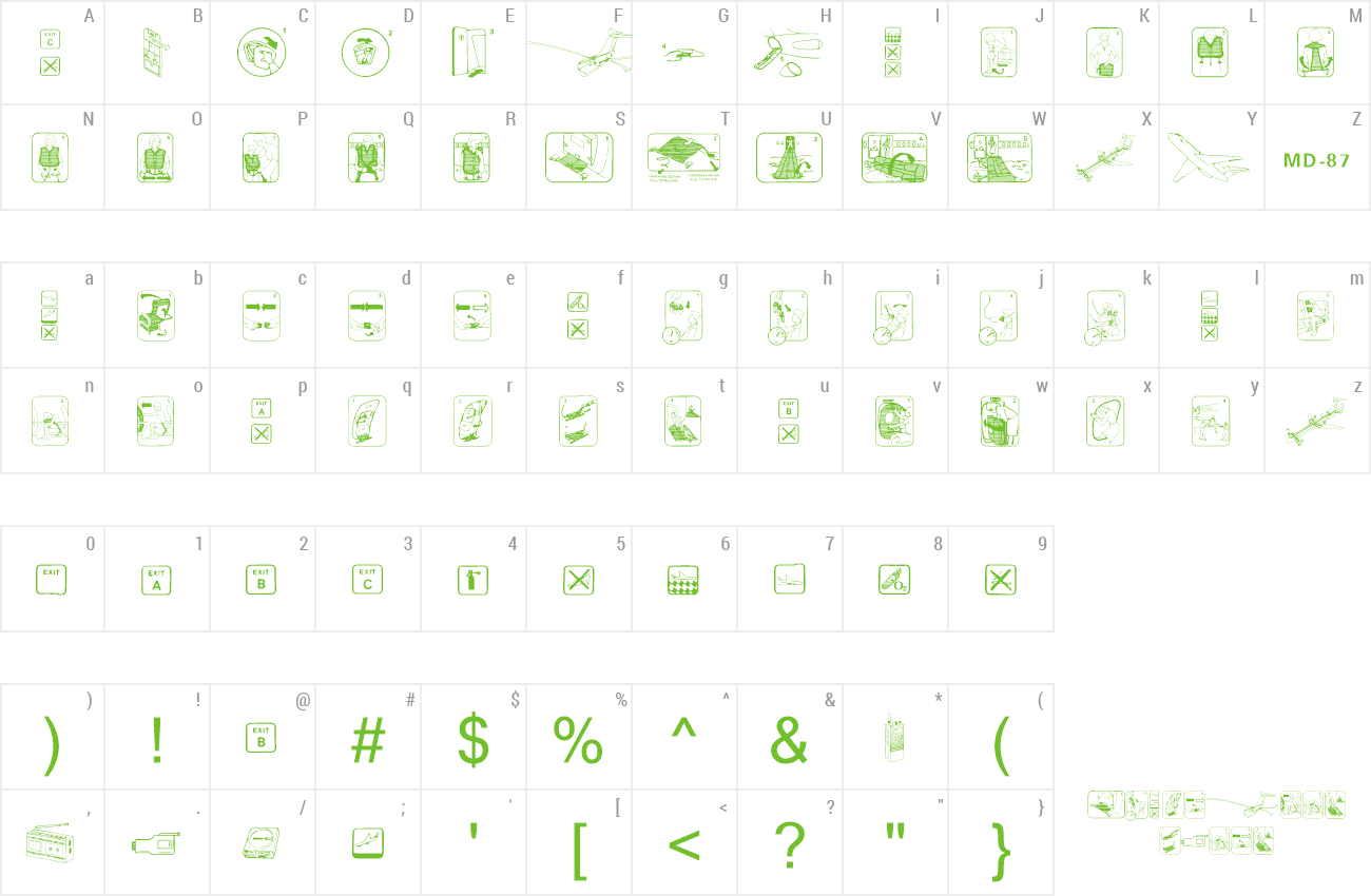 Font FastenYourSeatBelt Textured preview