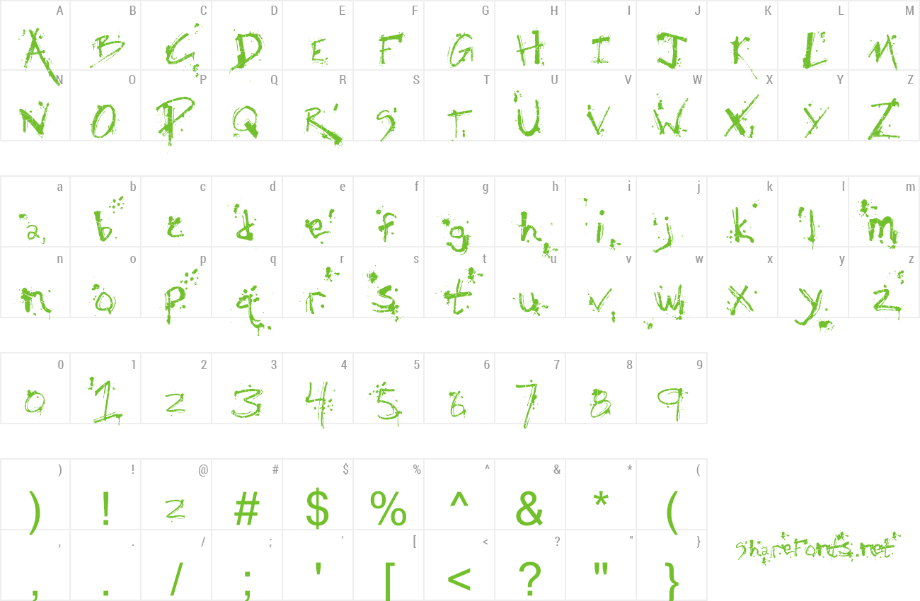 Font Fh_Obscene preview