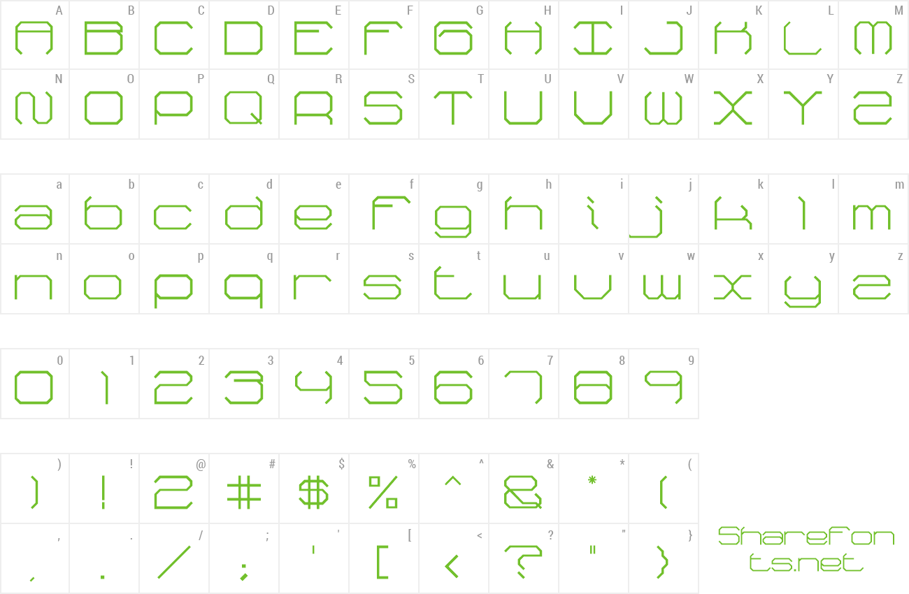 Font Fh_Reverse preview