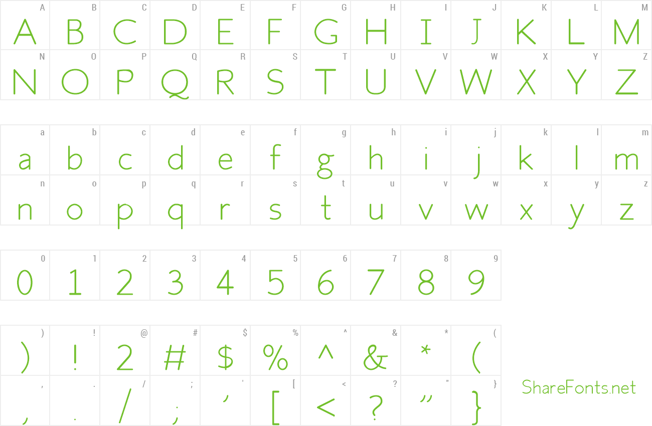 Font Fh_Space preview