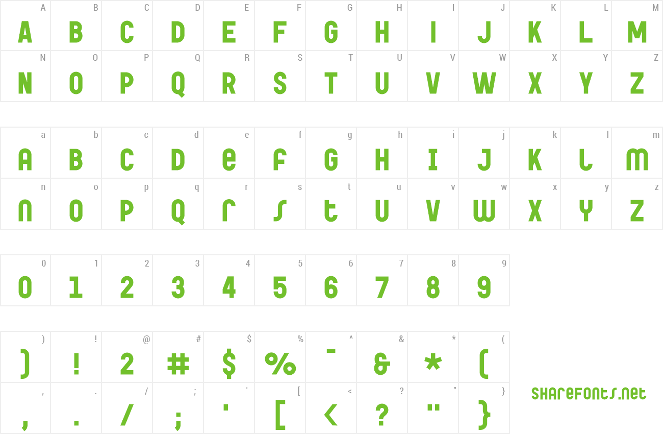 Font Garaje 53 Unicase preview