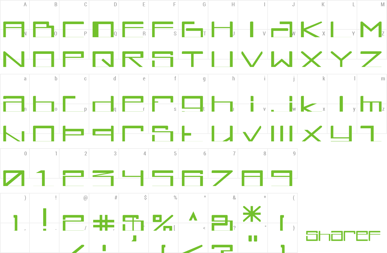 Font Glyphstream preview