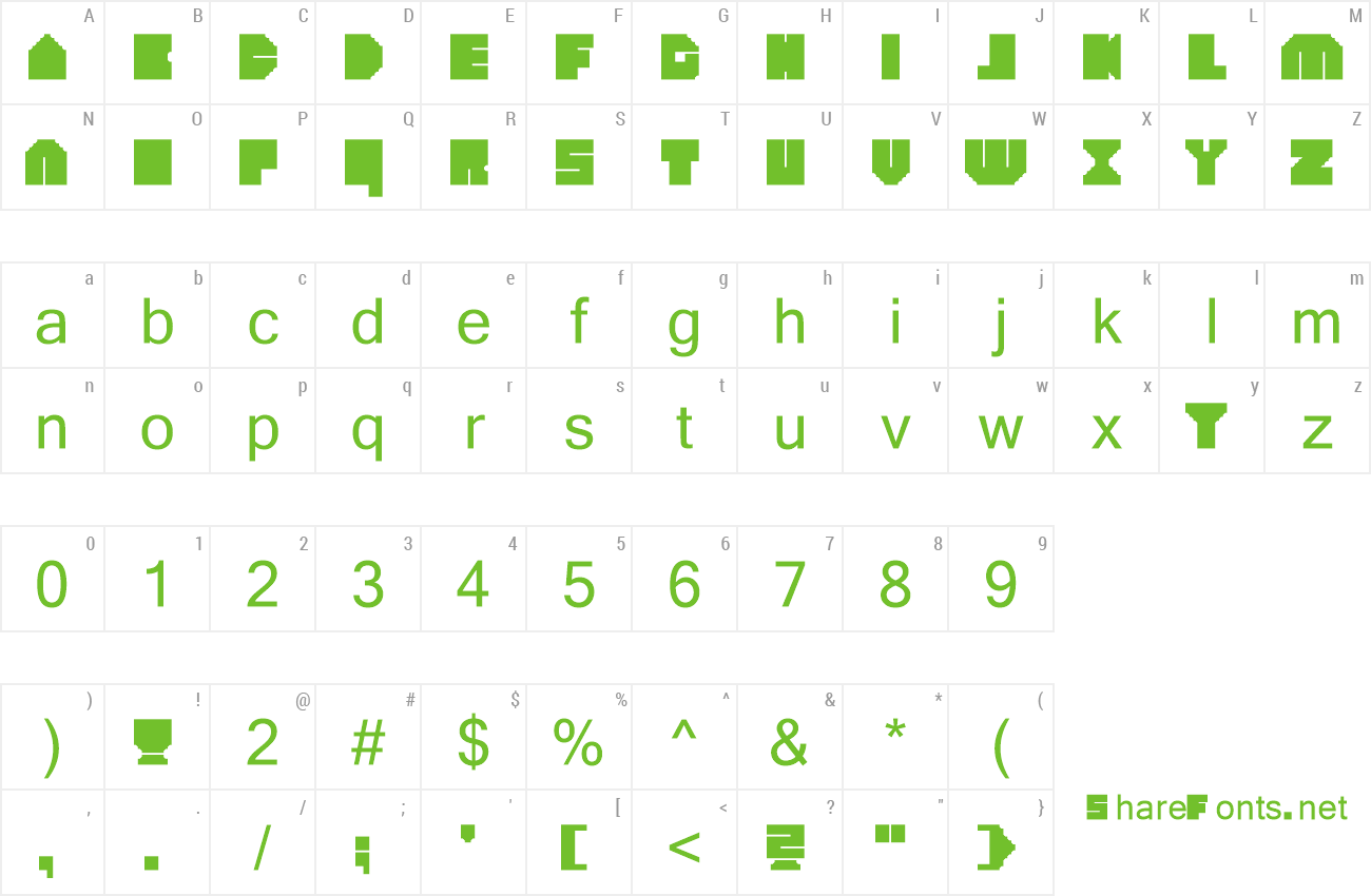 Font heavyLOUDedge_raw preview