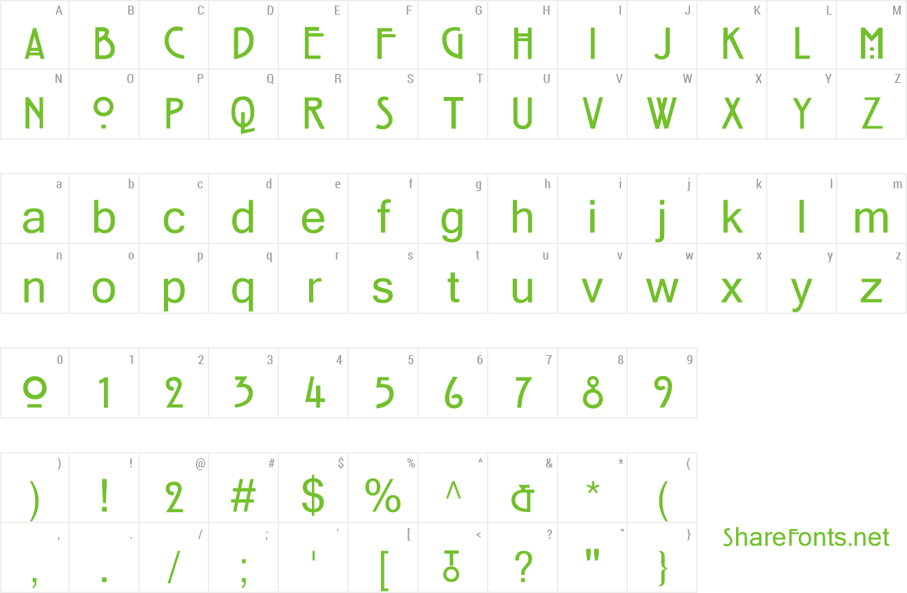 Font Hill House preview