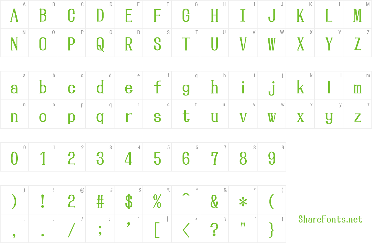 Font id-Kaiou-LightOT preview