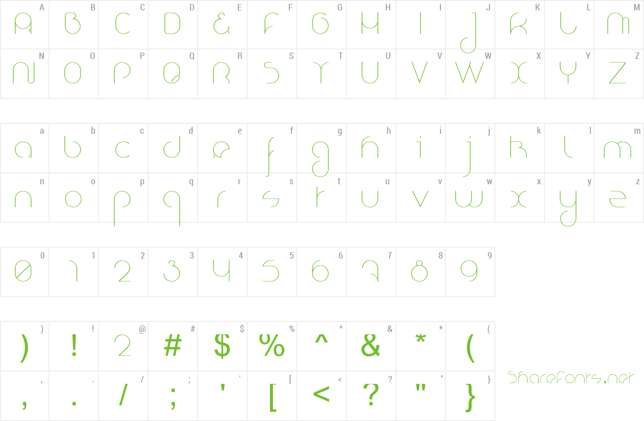 Font Nioubes Light preview