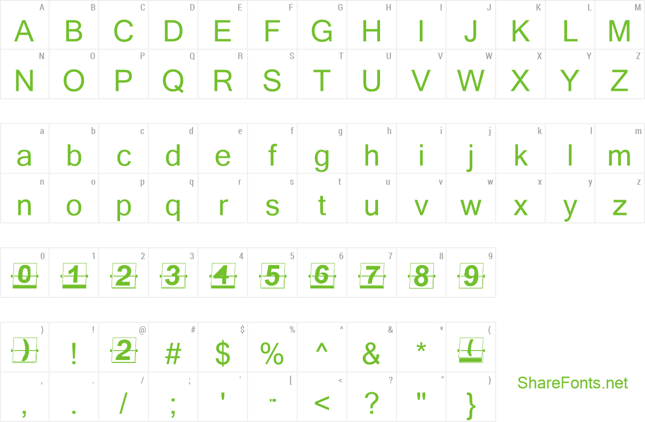 Font Page Counter Flipper preview