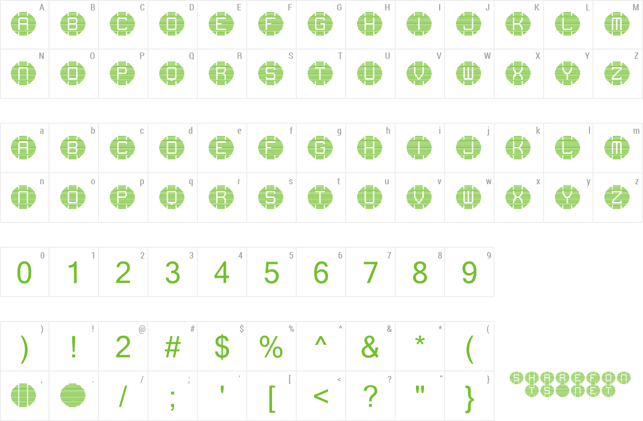 Font speaker grill preview