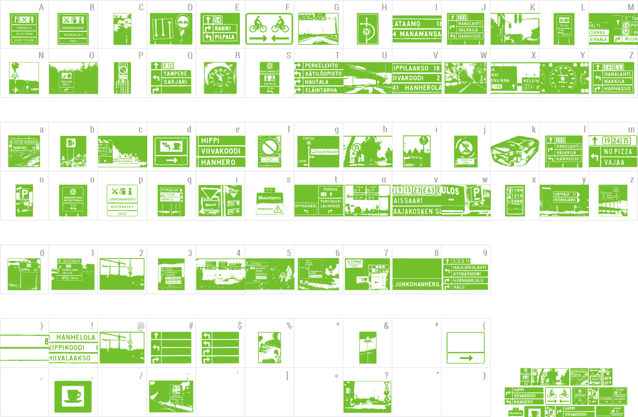 Font Tienp??ll? preview