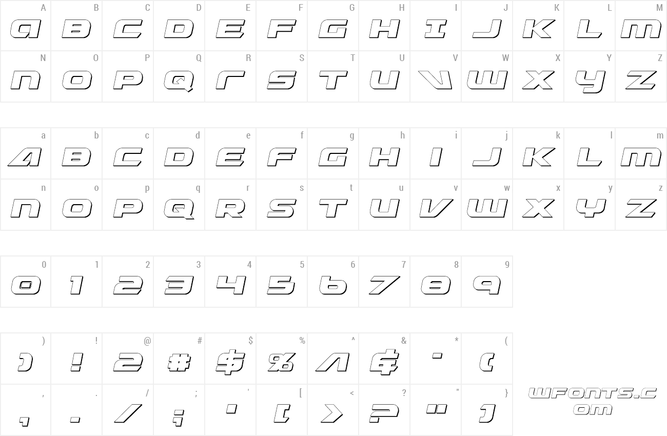 Download Free Font Graymalkin 3d