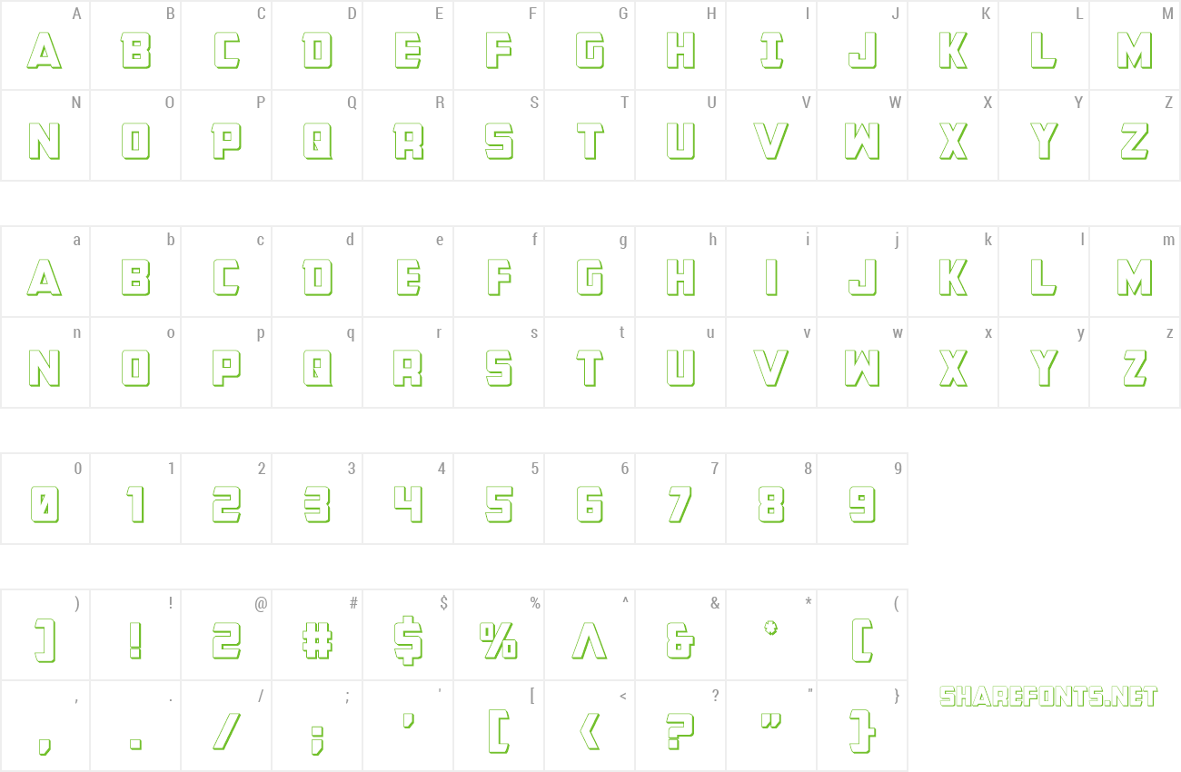 Download Free Font Buchanan 3d