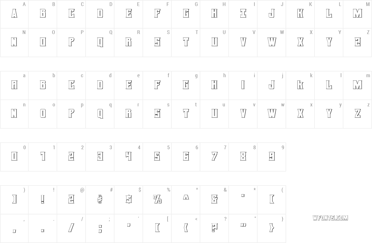 Download Free Font Daemonicus 3d