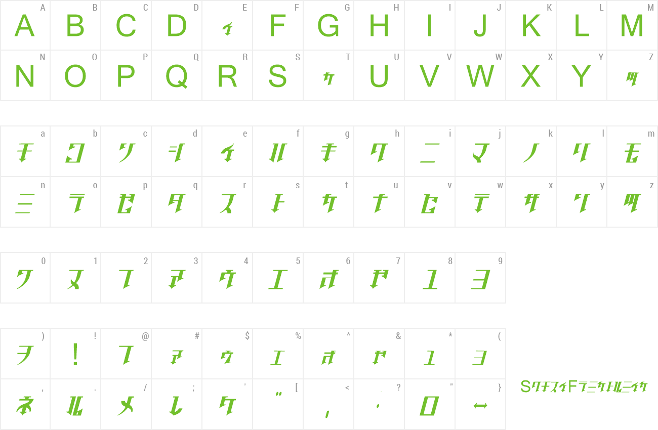 Font Golgotha preview