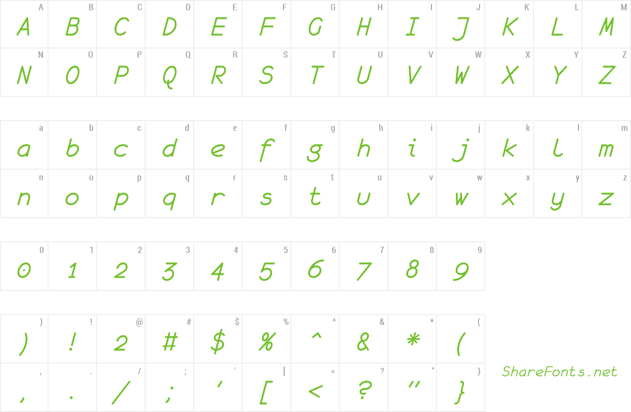 Font monofur preview