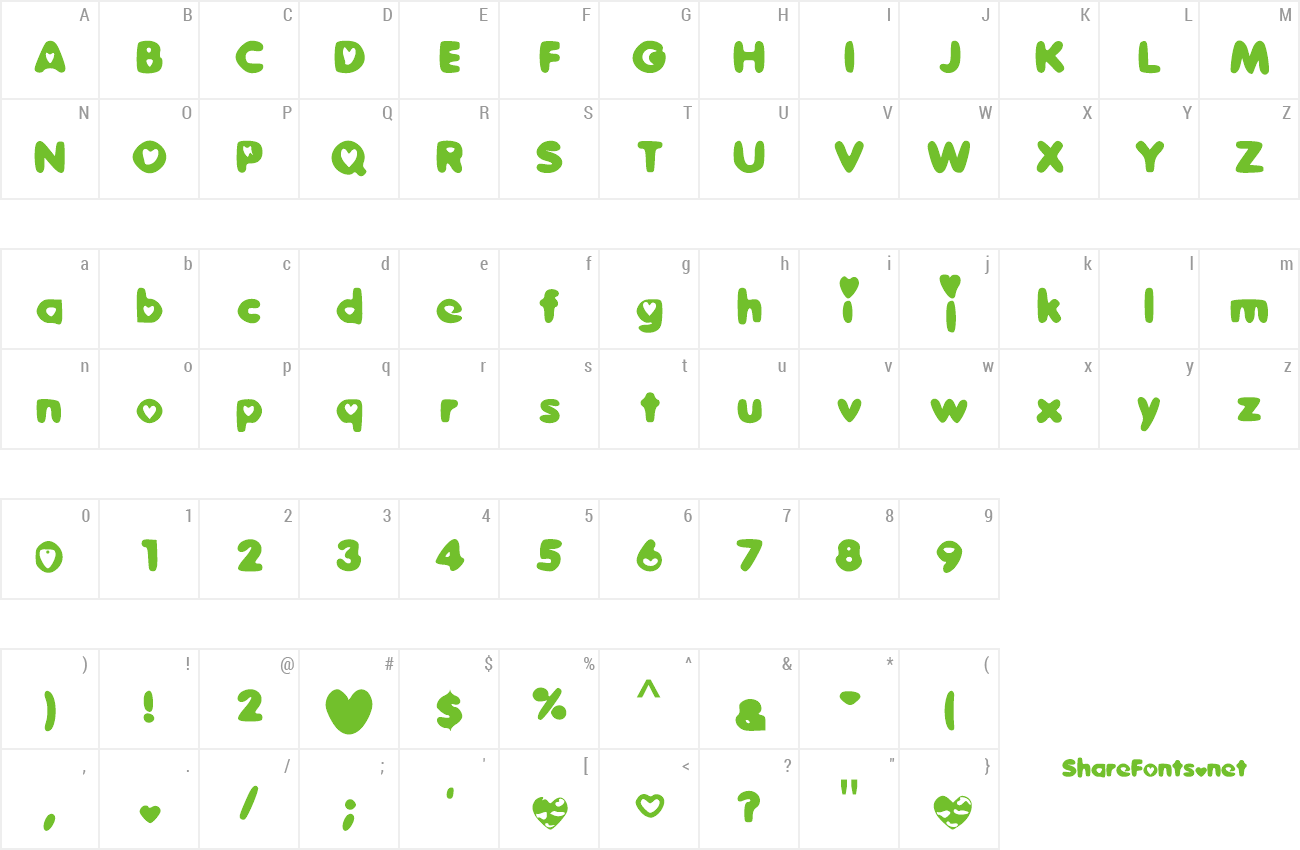 Font Sweet Love preview