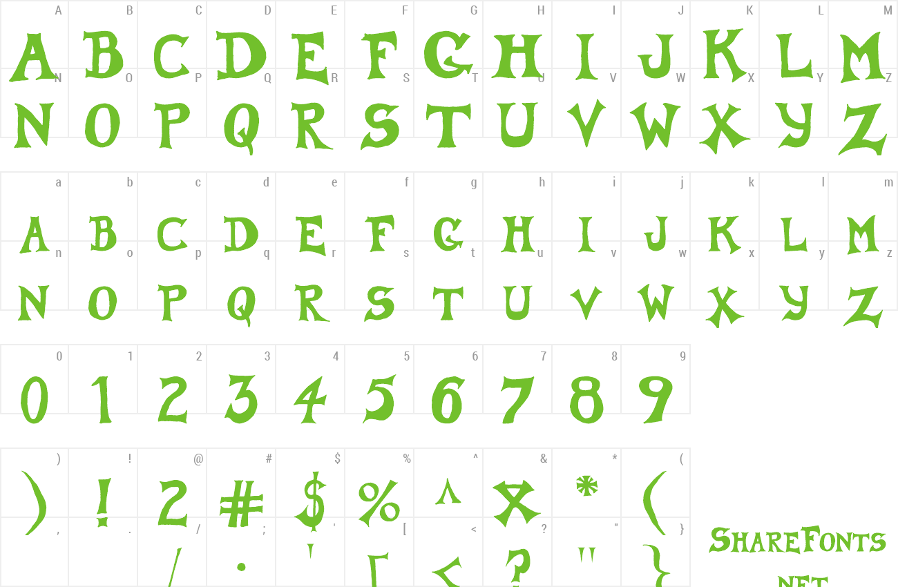 Font Anfalas preview