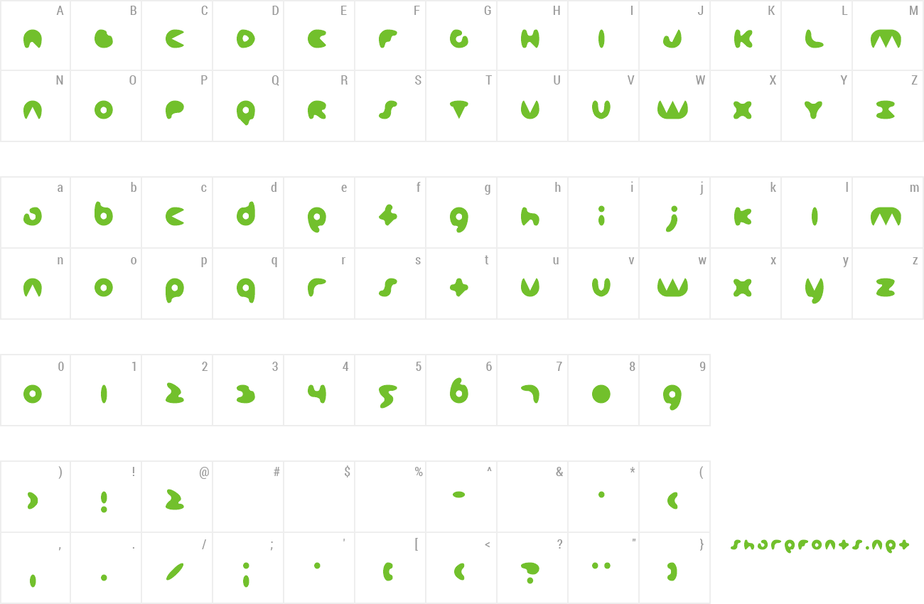 Font broccoli preview