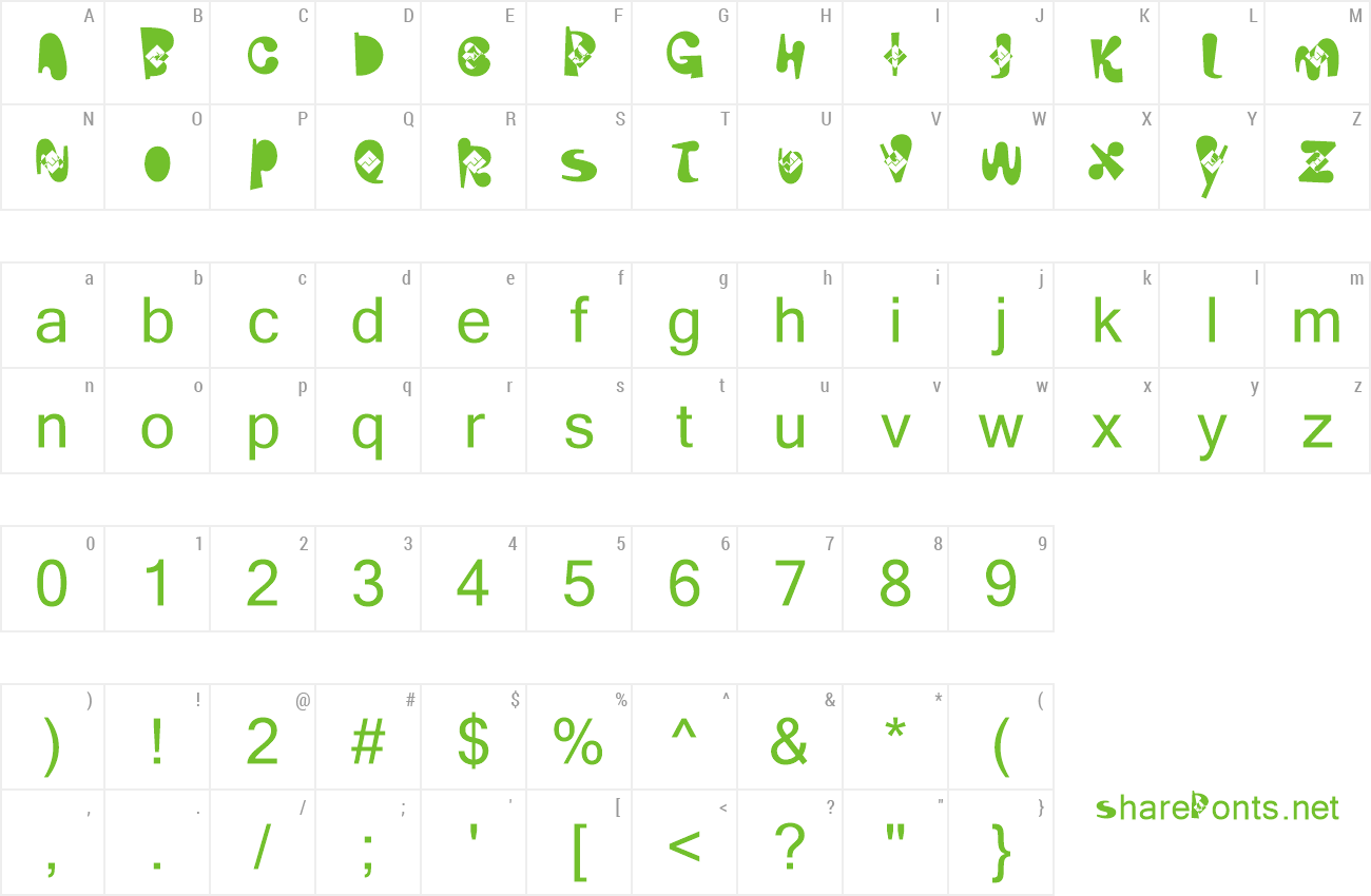 Font Caliquelah preview