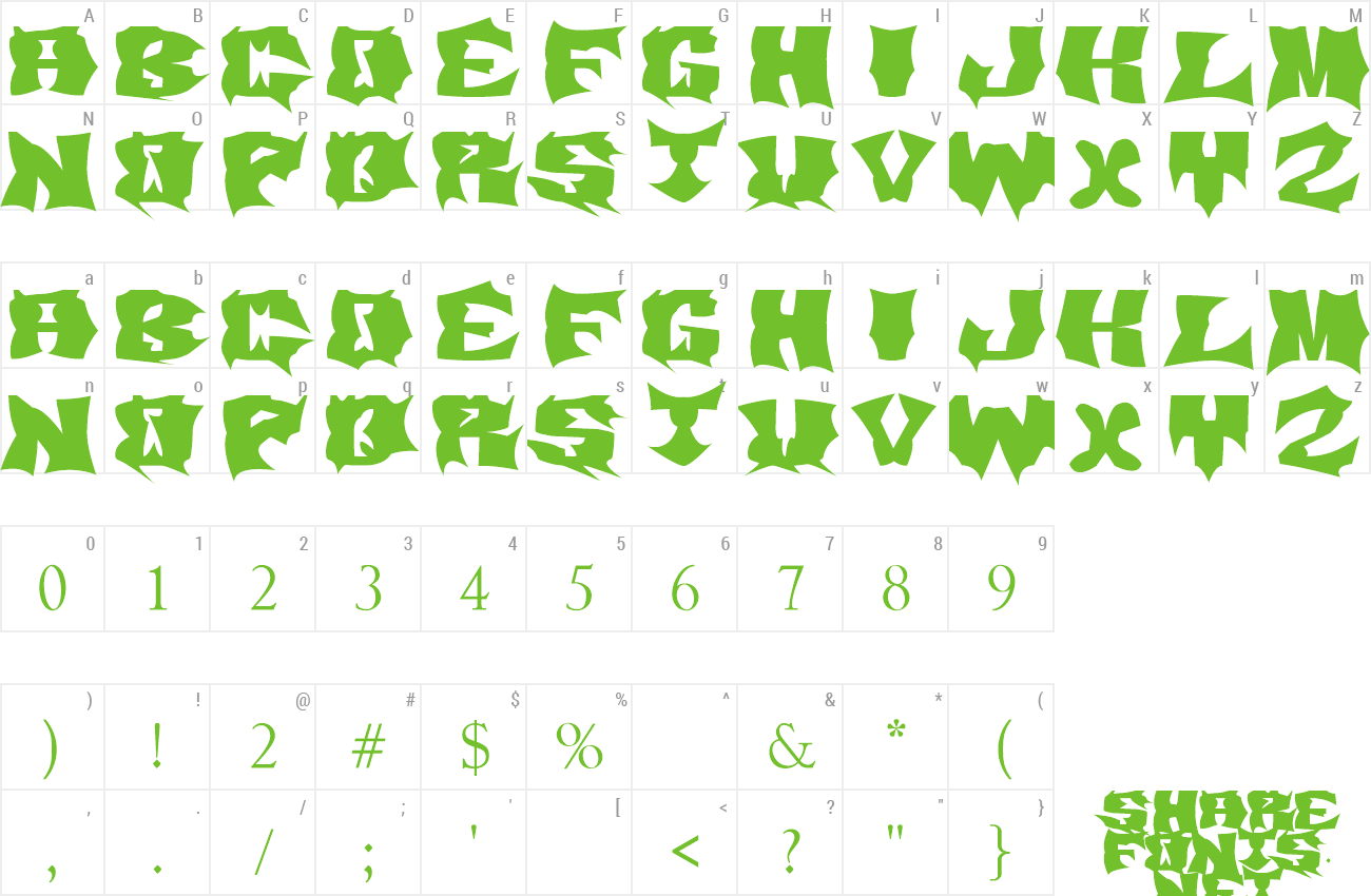 Font Demony preview