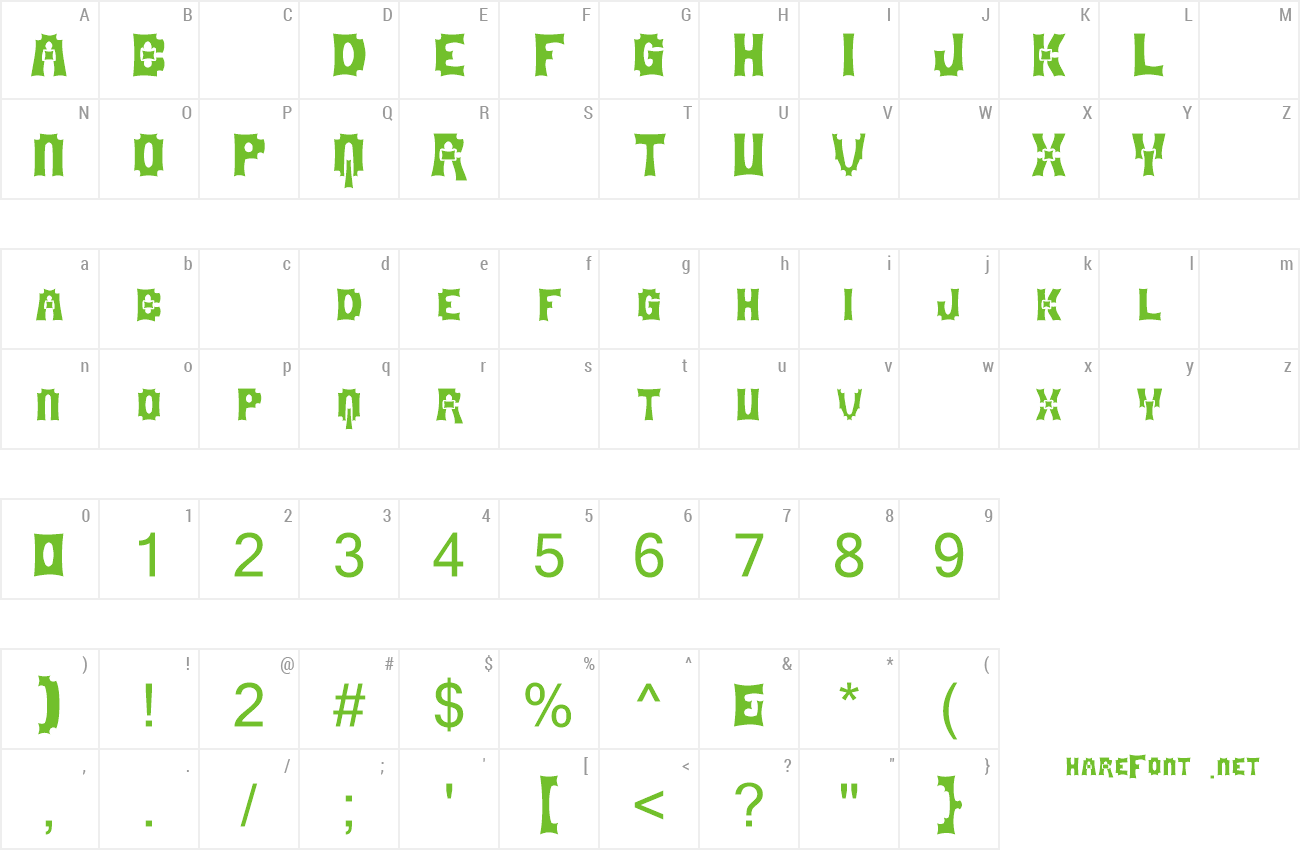 Font Ghomout preview