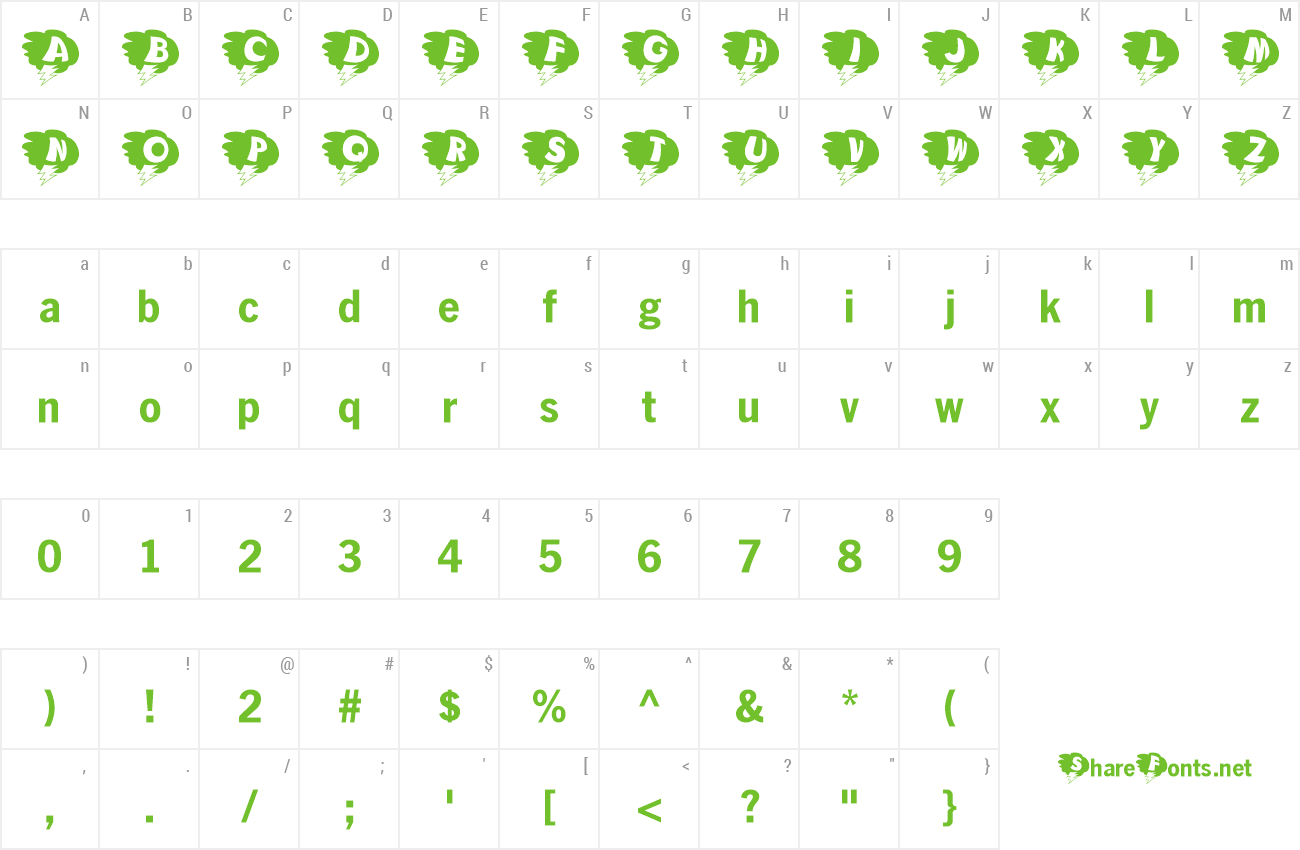 Font KAStorm preview