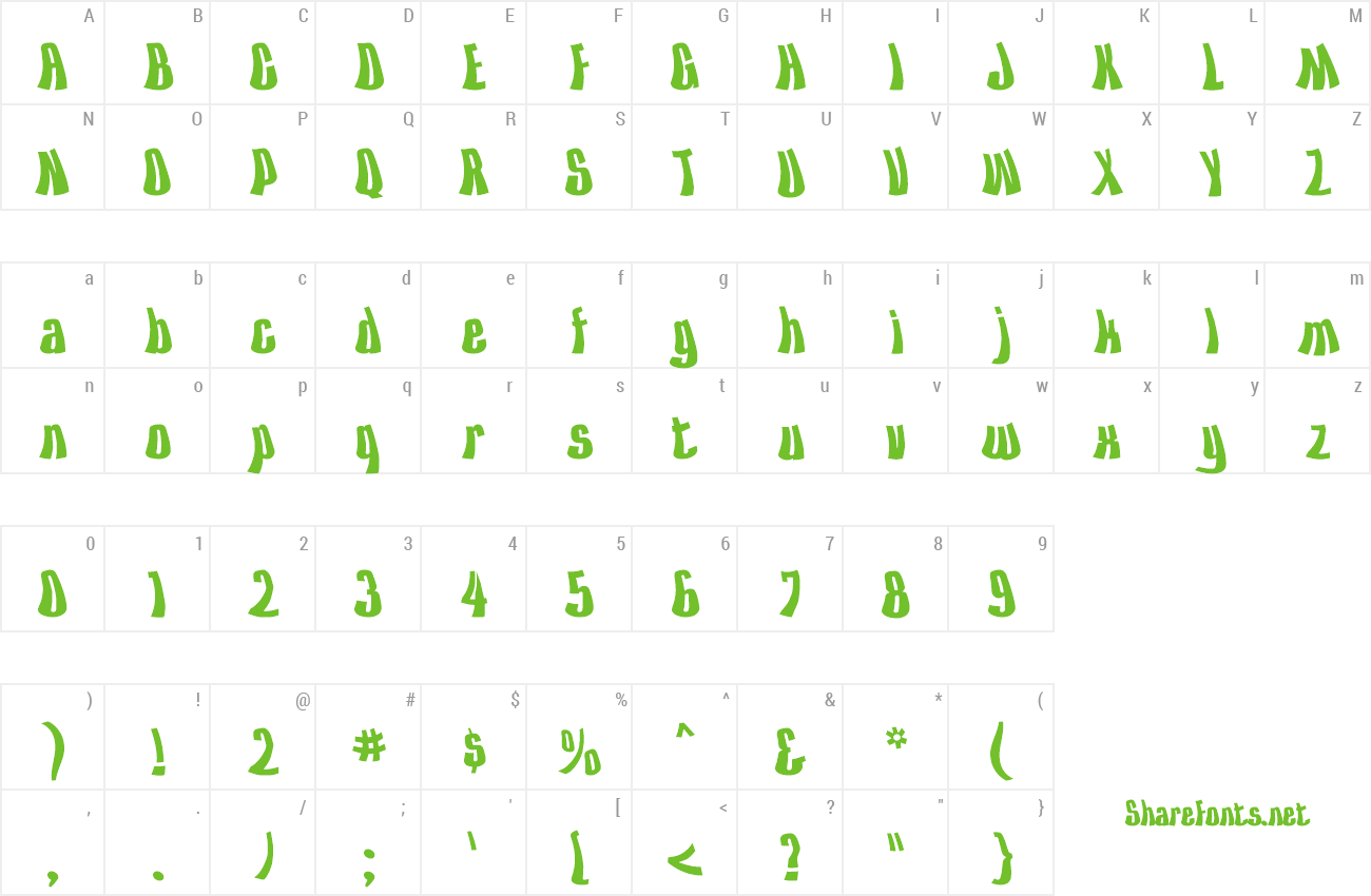 Font Kiss The Sky preview