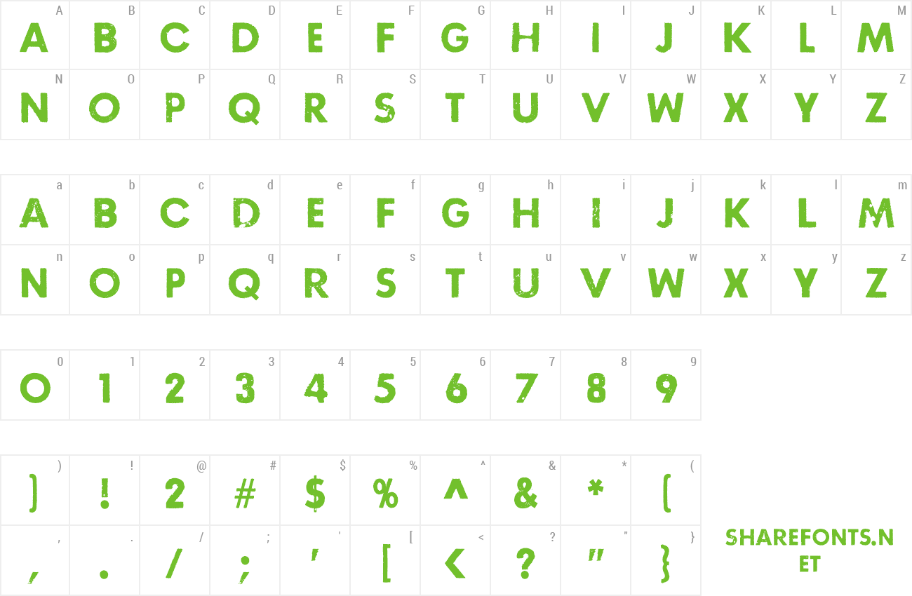 Font Right here, right now preview