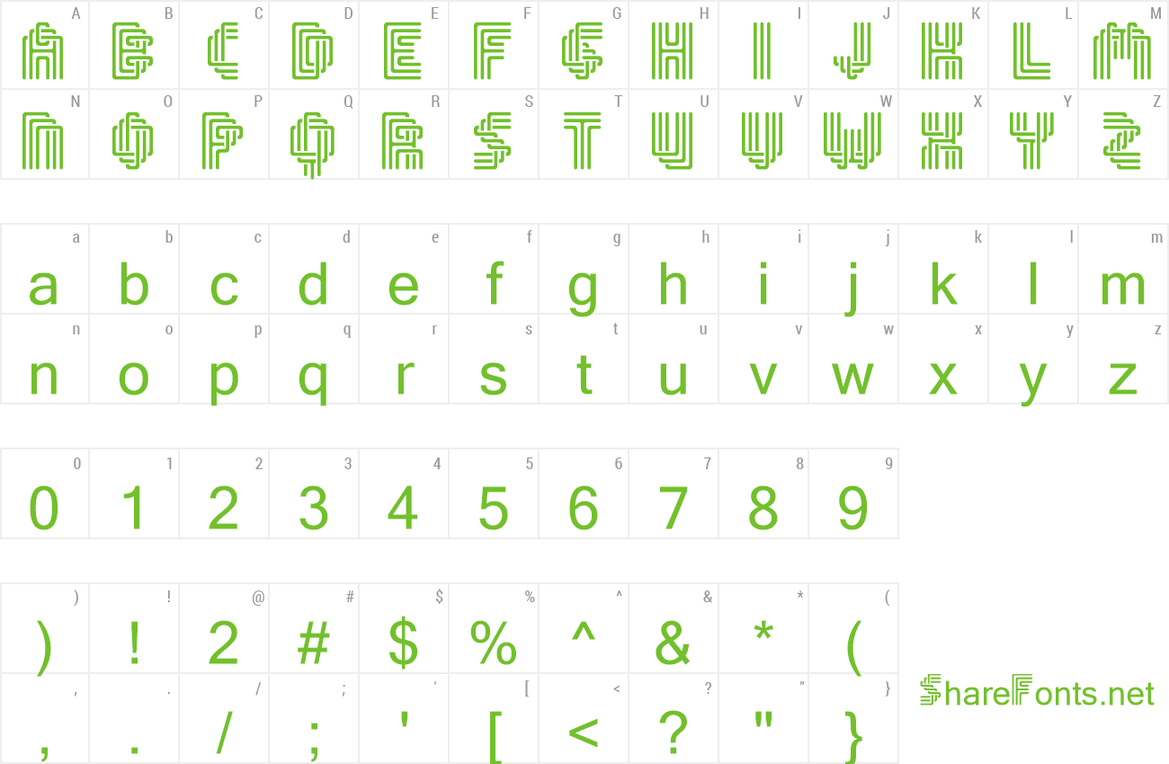 Font Tristeak Ribbon preview