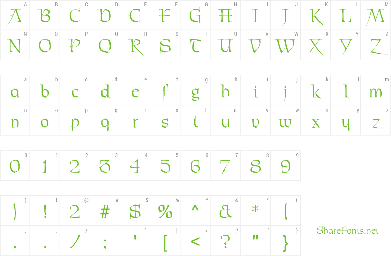 Font Blarney preview