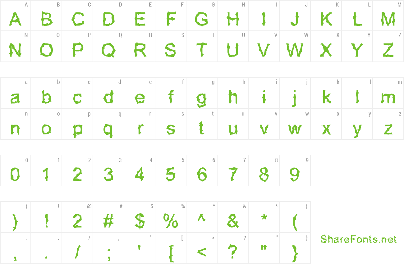 Font Mermaid Shards preview