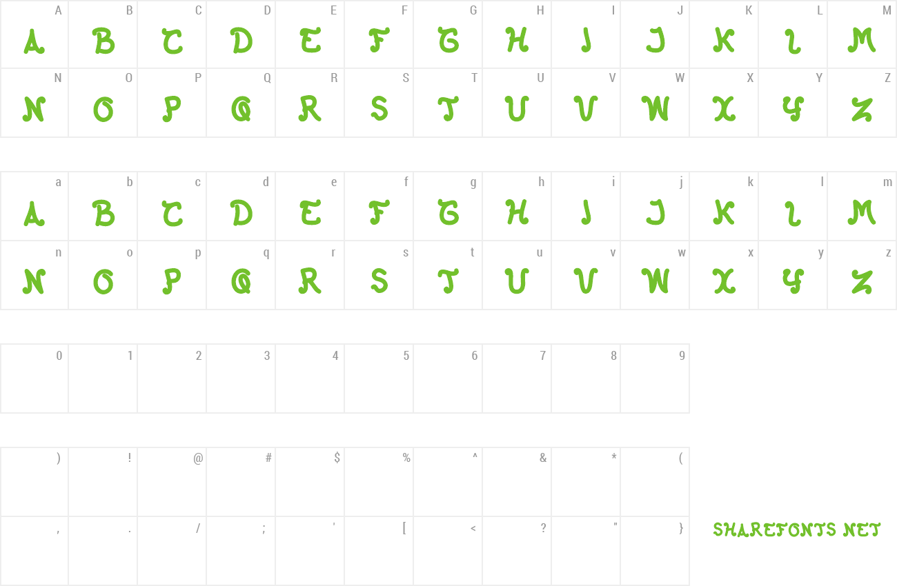 Font The Happy Face Return preview