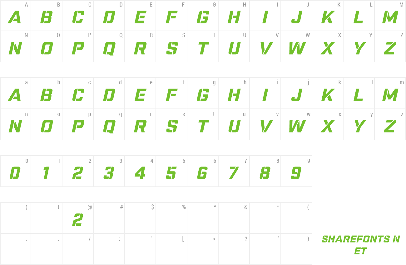 Font Nike Combat Stencil